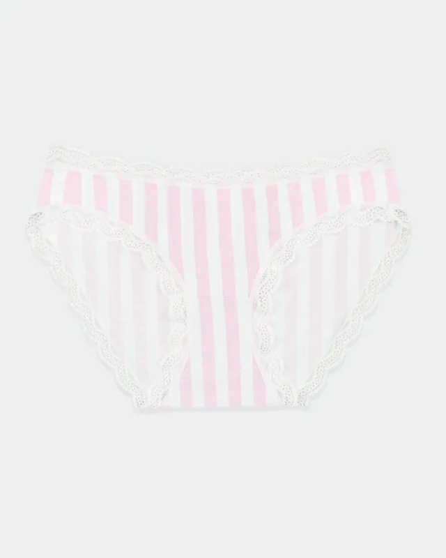 The Original Knicker - Pale Pink Stripe sold by Stripe & Stare