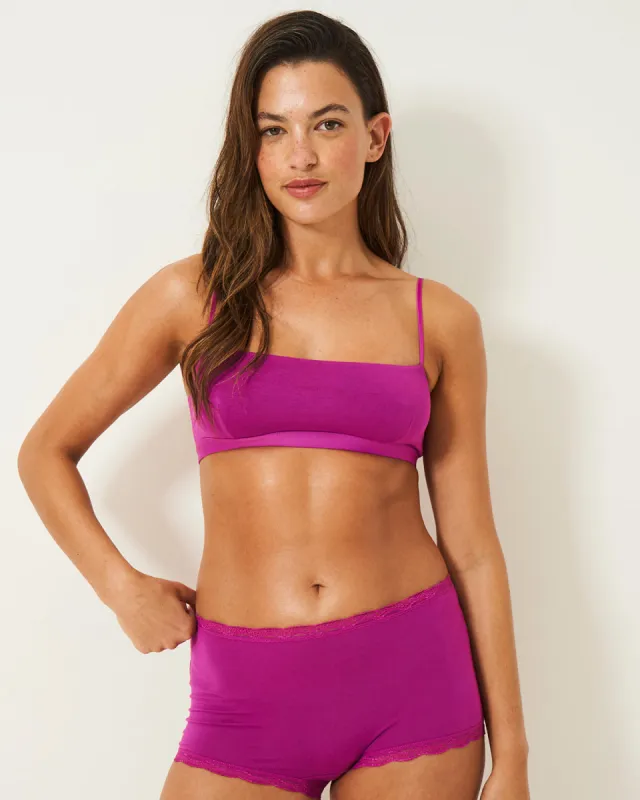 Square Neck Bra - Orchid sold by Stripe & Stare