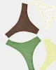 Camille Picot Thong Four Pack sold by Stripe & Stare