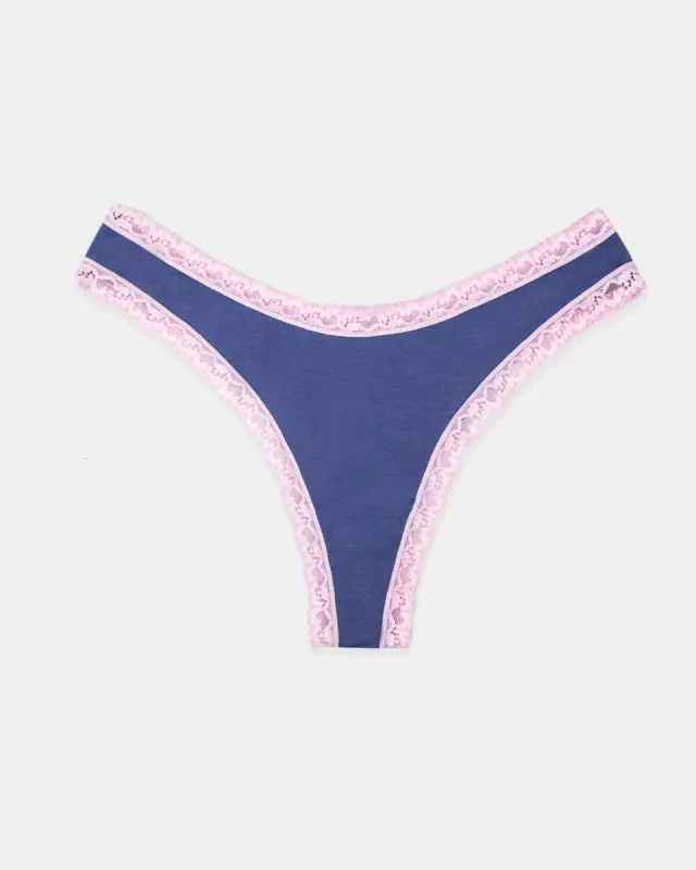 Thong - Indigo and Pirouette sold by Stripe & Stare
