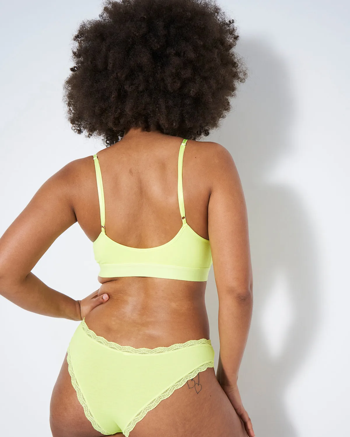 Brazilian Knicker - Neon Yellow sold by Stripe & Stare product image thumbnail 3