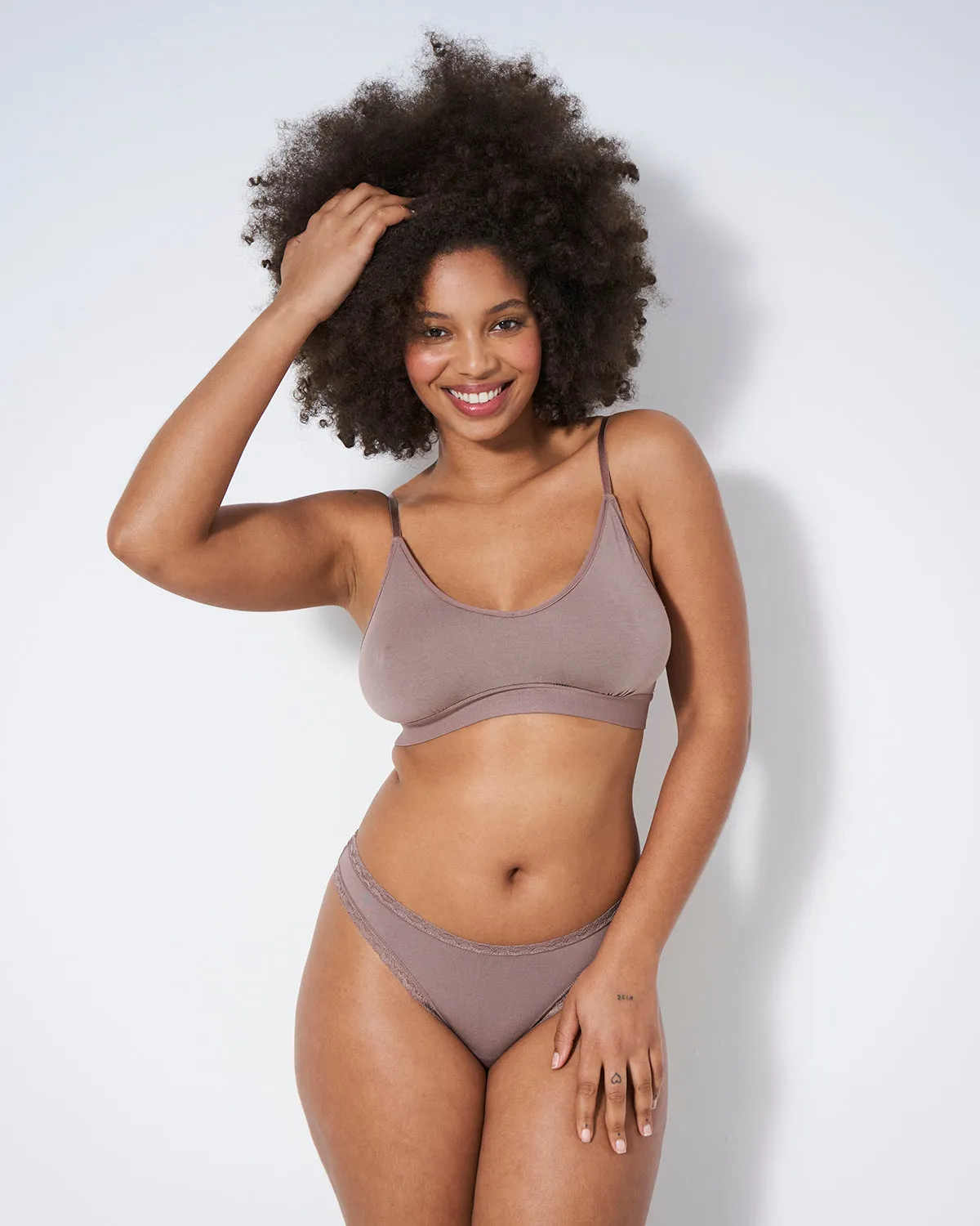 Thong - Taupe sold by Stripe & Stare product image thumbnail 4