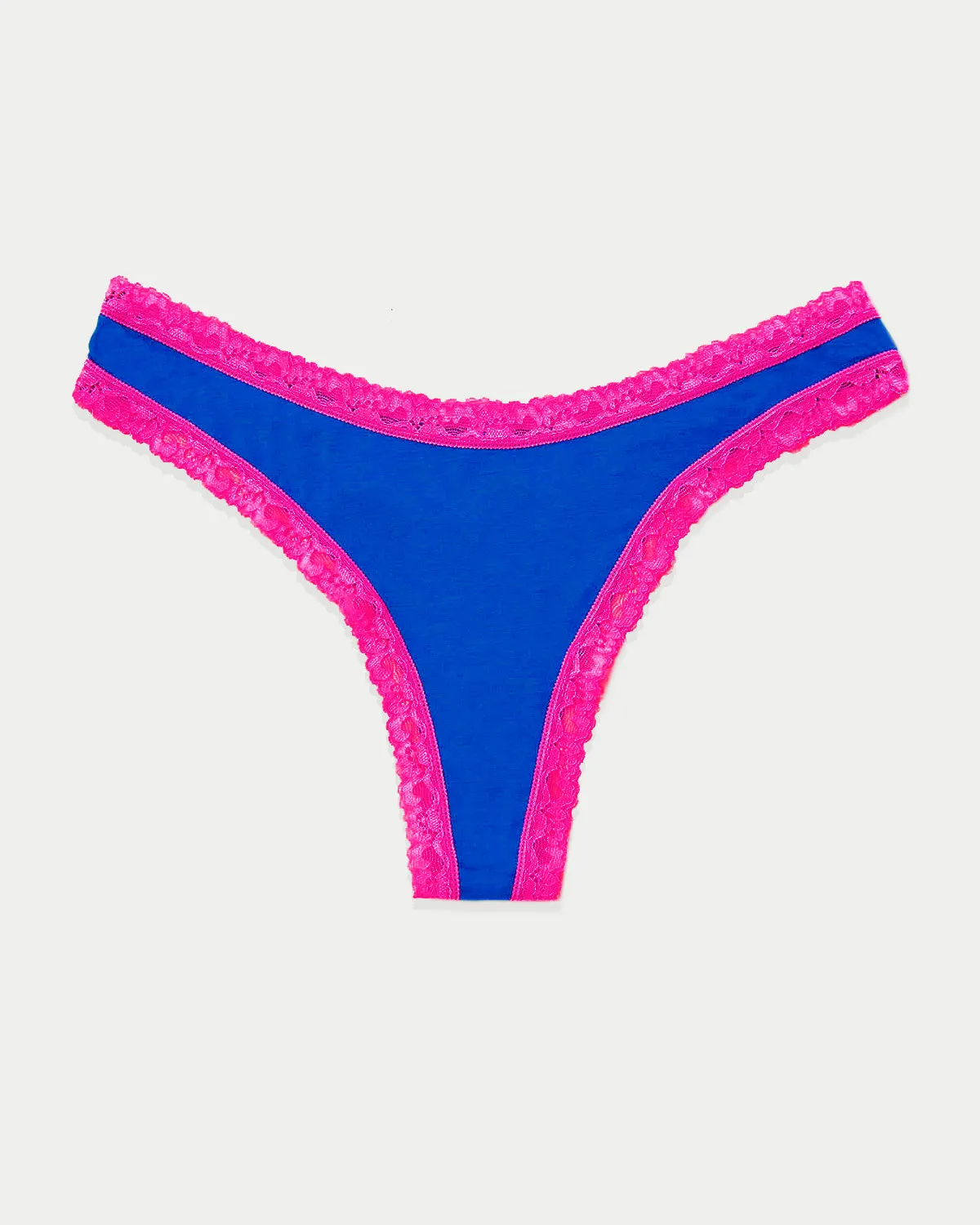Thong - Sapphire and Raspberry sold by Stripe & Stare