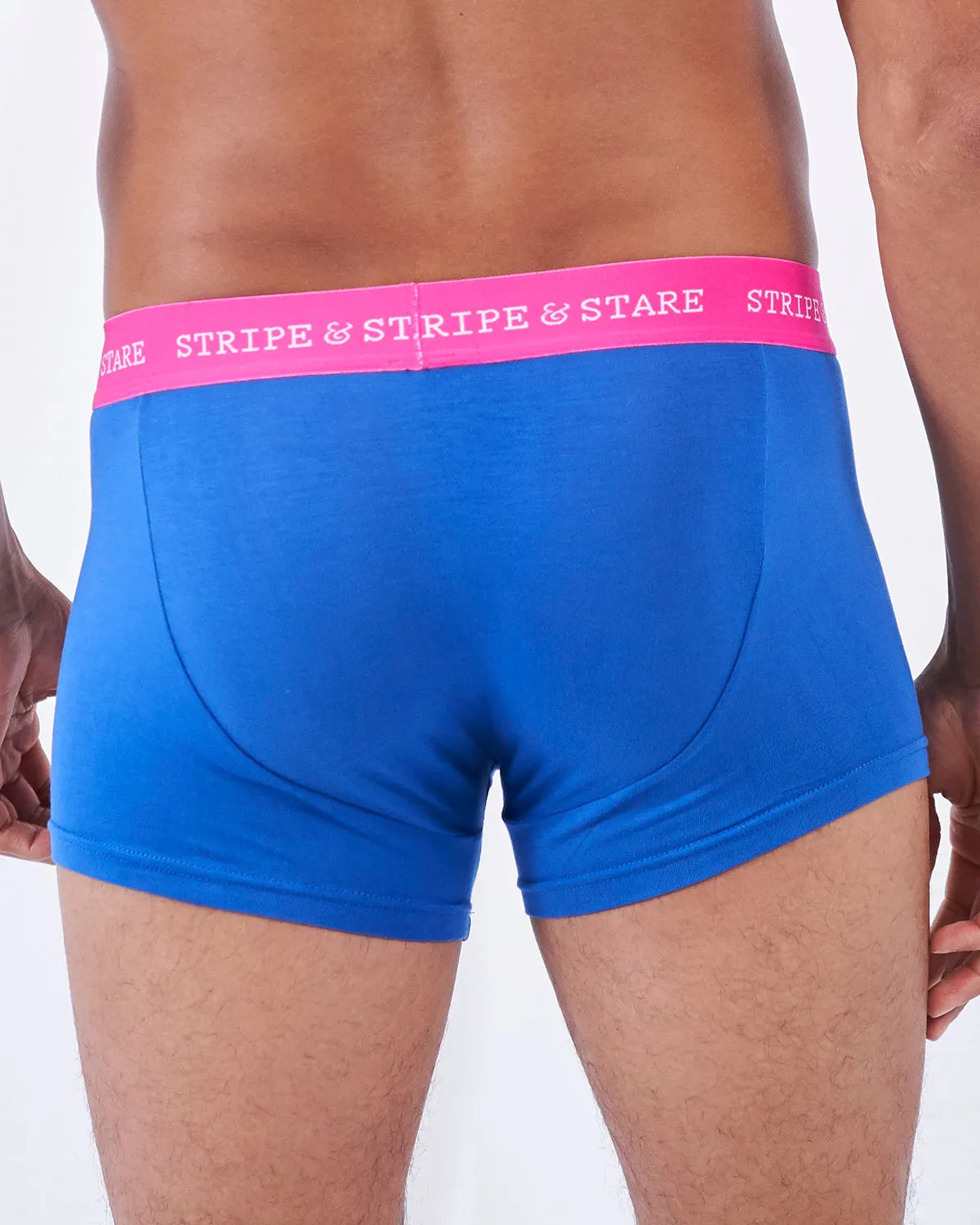 Unisex Boxer - Sapphire & Raspberry sold by Stripe & Stare product image thumbnail 3
