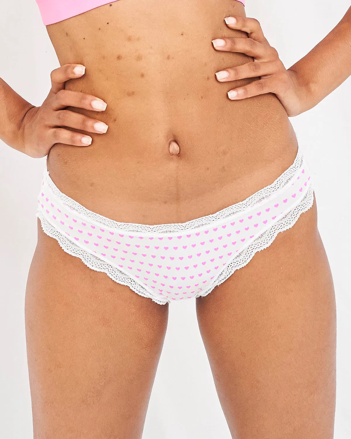 The Original Knicker - Pink Heart sold by Stripe & Stare product image thumbnail 3
