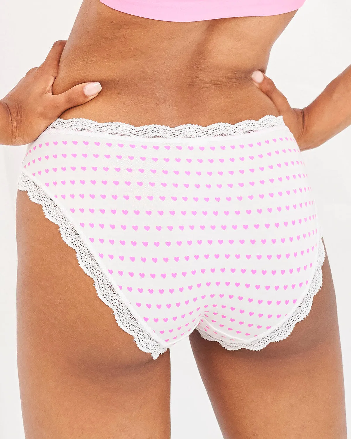 The Original Knicker - Pink Heart sold by Stripe & Stare product image thumbnail 5