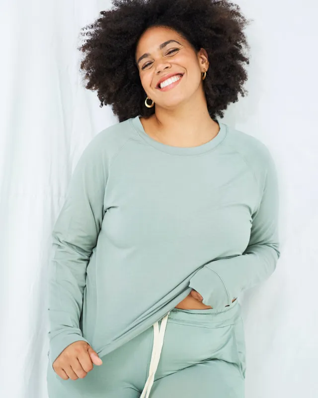 Sweatshirt - Khaki sold by Stripe & Stare