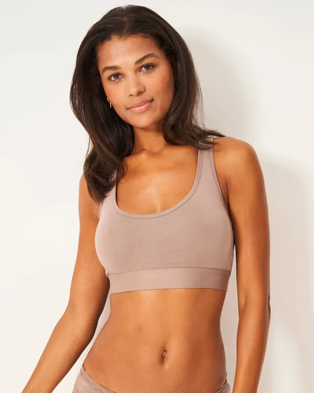 Racerback Bra - Taupe sold by Stripe & Stare
