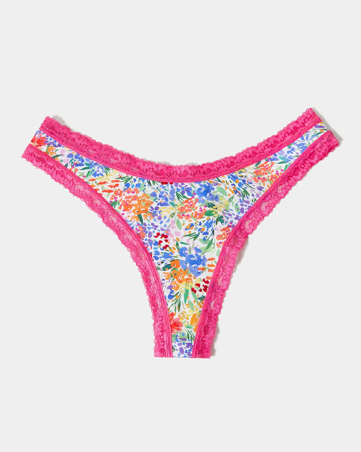 Thong - Raspberry Wildflower sold by Stripe & Stare