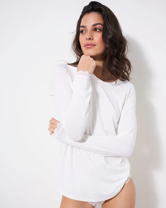 Slouch Top - White sold by Stripe & Stare