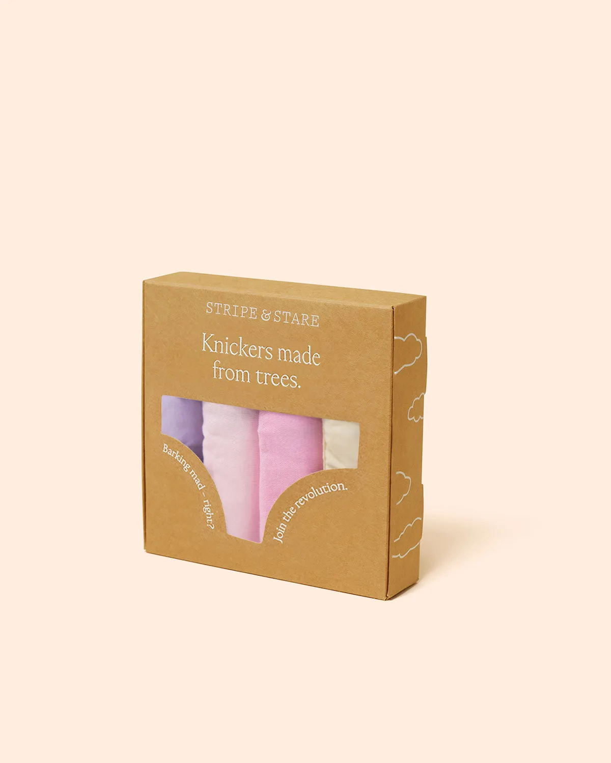 The Original Knicker Four Pack - Pink Macaroon sold by Stripe & Stare product image thumbnail 2