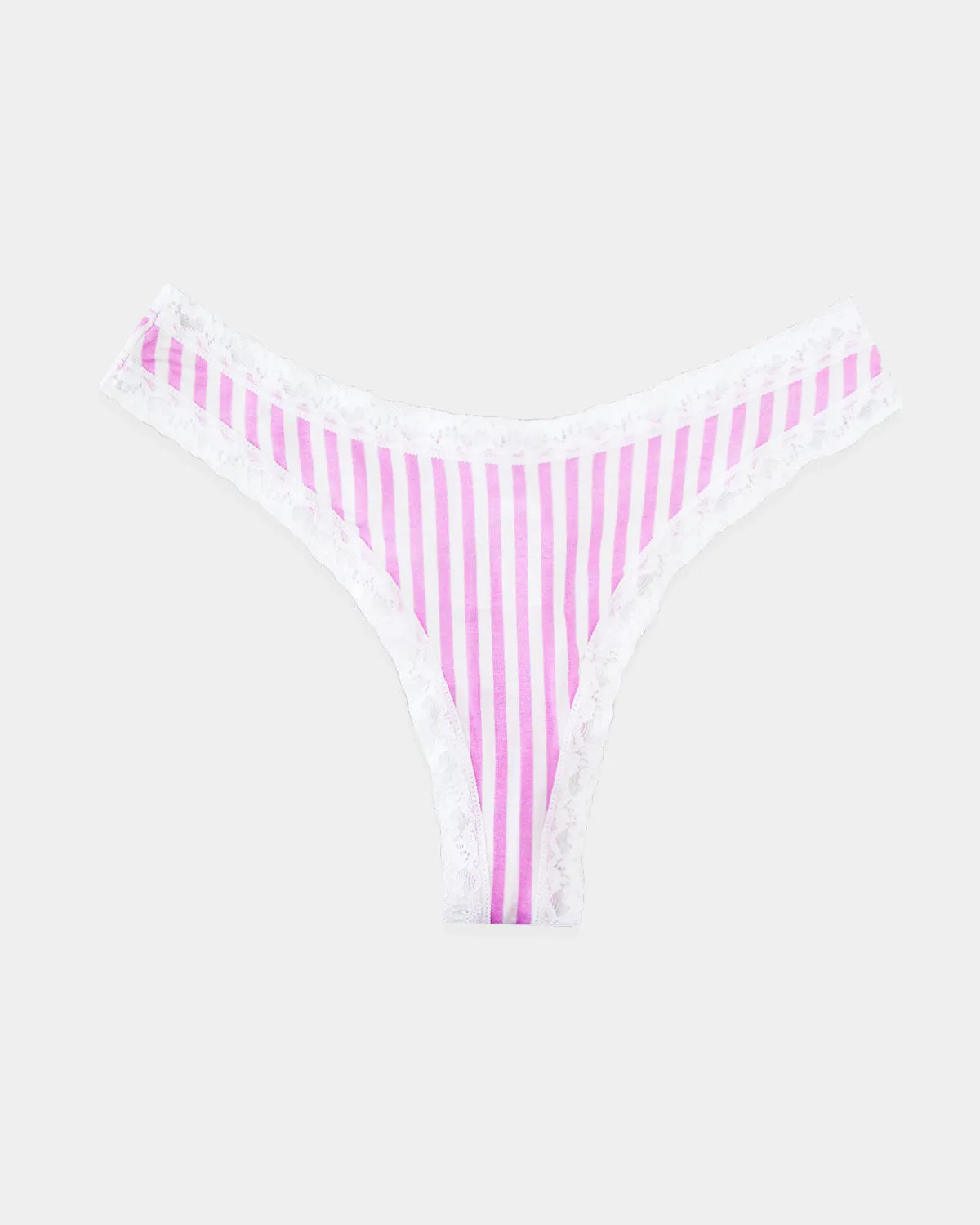 Thong - Lilac Stripe sold by Stripe & Stare