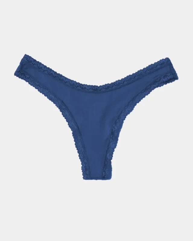 Thong - French Navy sold by Stripe & Stare