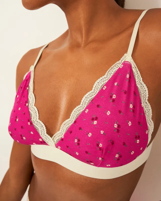 Lace Bralette - Vintage Ditsy sold by Stripe & Stare