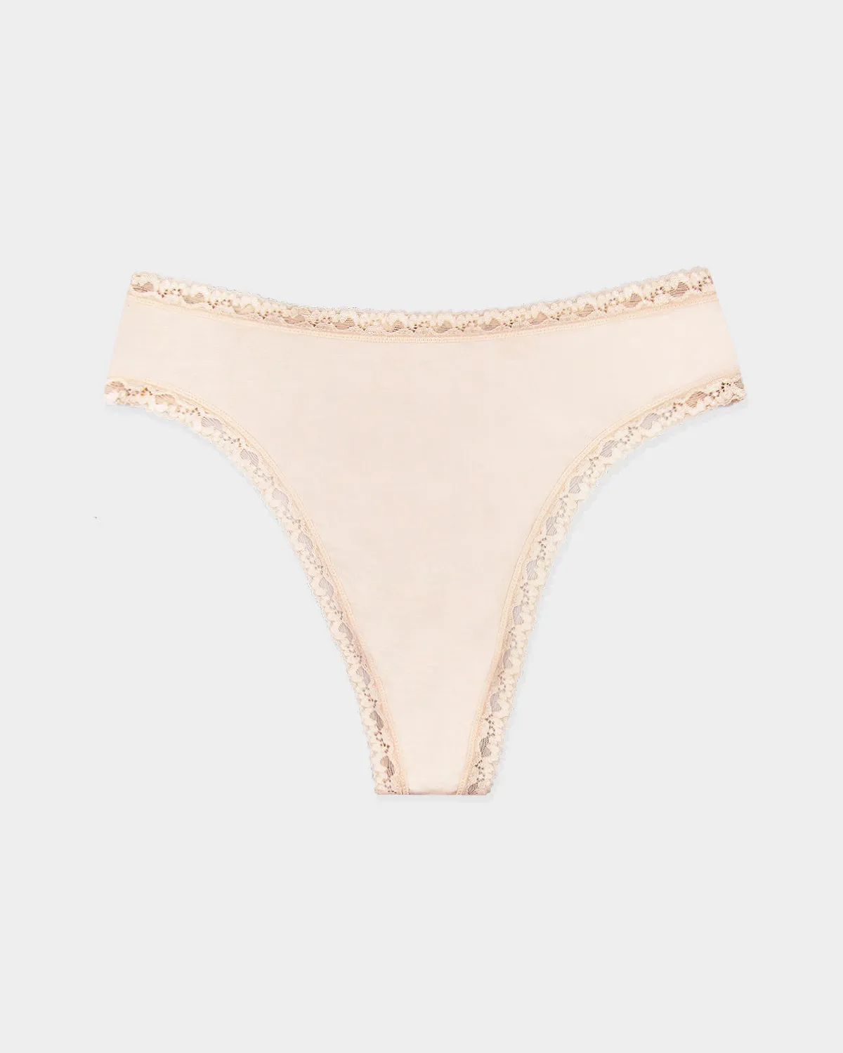 High Waisted Thong - Sand sold by Stripe & Stare
