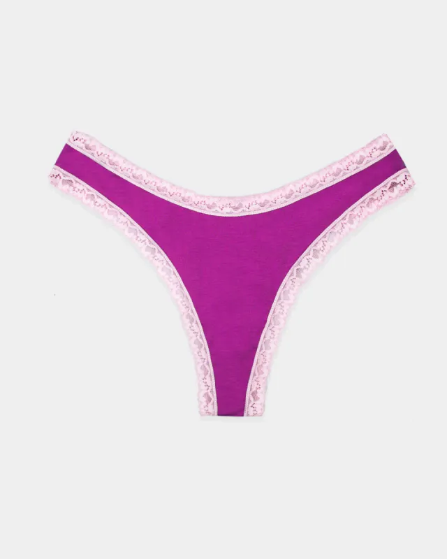Thong - Orchid and Candyfloss sold by Stripe & Stare