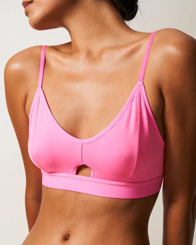 Cut Out Bralette - Hot Pink sold by Stripe & Stare