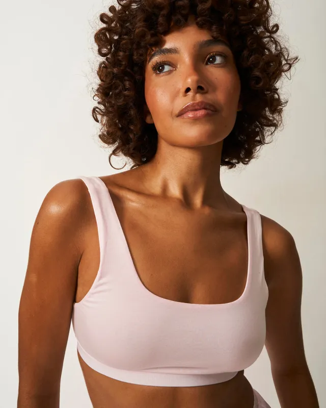 Soft Scoop Bra - Pink-a-boo sold by Stripe & Stare