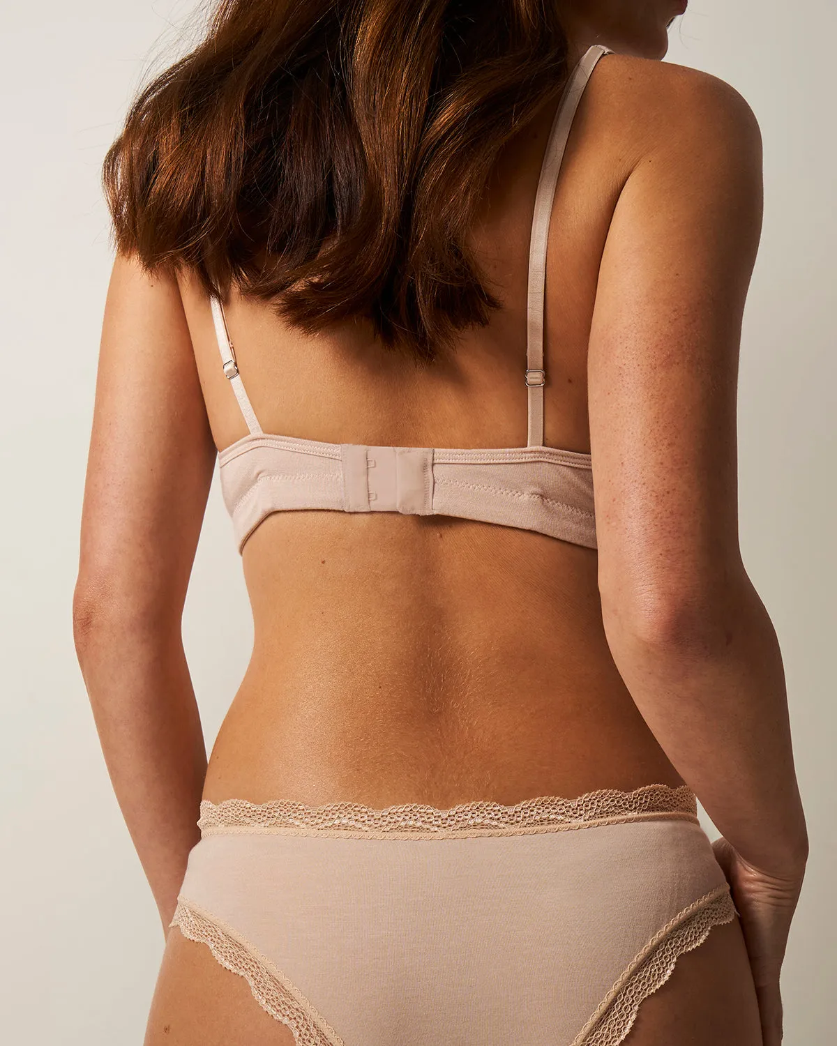 Lace Plunge Bra - Sand sold by Stripe & Stare product image thumbnail 3