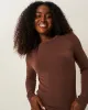 Long Sleeve Under Layer Top - Chocolate sold by Stripe & Stare