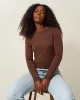Long Sleeve Under Layer Top - Chocolate sold by Stripe & Stare
