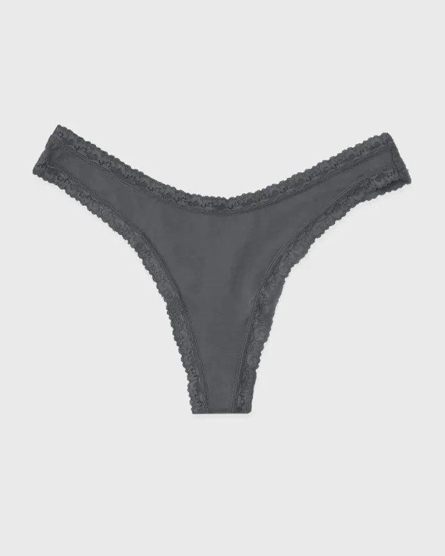 Thong - Graphite sold by Stripe & Stare