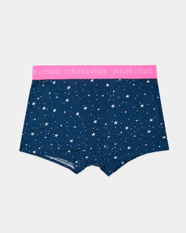 Women's Boxer - Cosmic Star sold by Stripe & Stare