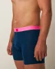 Men's Boxer - Midnight and Neon Pink sold by Stripe & Stare