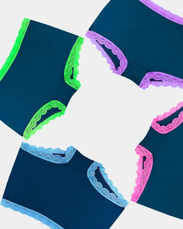 Hipster Four Pack - Midnight Neon sold by Stripe & Stare