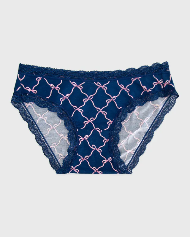 The Original Knicker - Midnight Bow sold by Stripe & Stare
