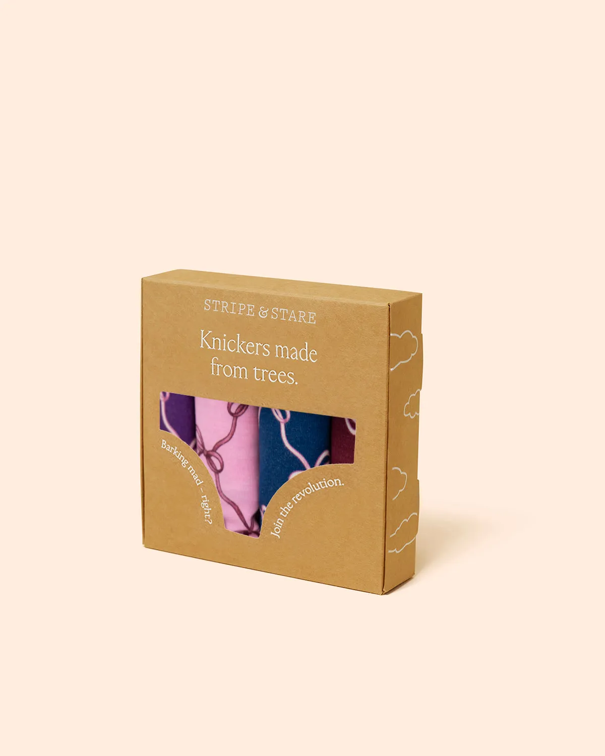 The Original Knicker Four Pack - Say it with a Bow sold by Stripe & Stare product image thumbnail 2
