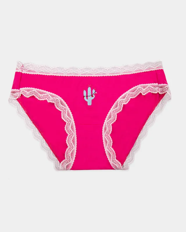 The Original Knicker - Christmas Cactus sold by Stripe & Stare