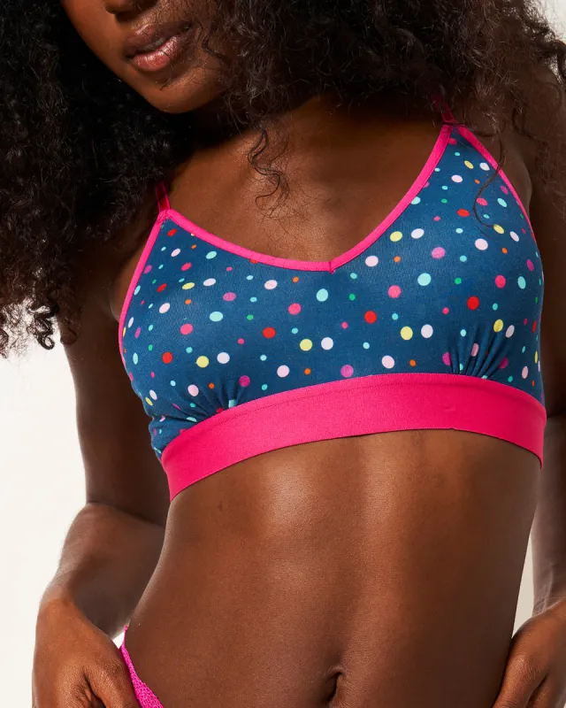 T-Shirt Bra - Midnight Confetti sold by Stripe & Stare