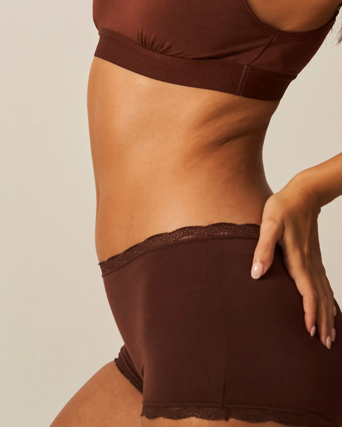 Hipster Knickers - Cocoa sold by Stripe & Stare product image thumbnail 4