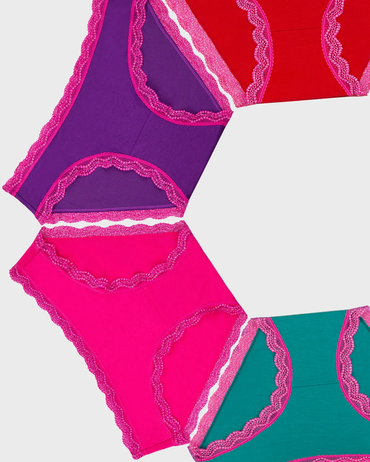 The Original Knicker Four Pack - Sparkle Lace sold by Stripe & Stare