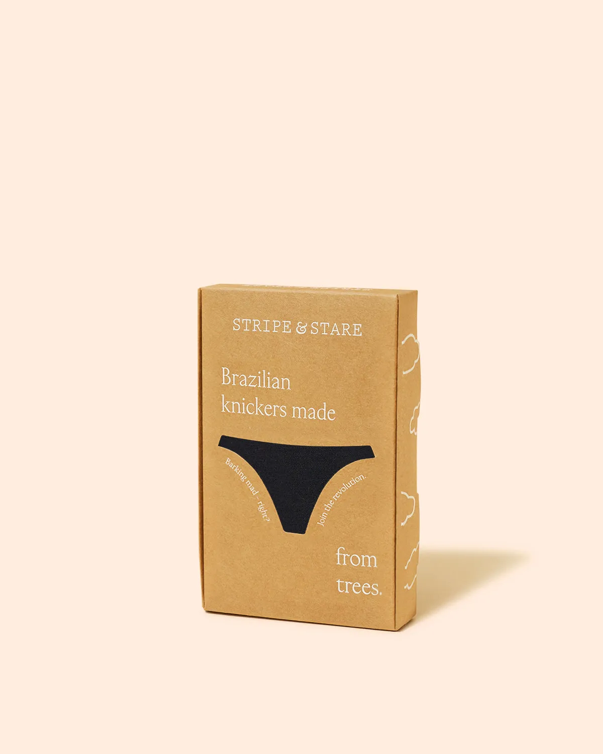 Brazilian Knicker - Black Sparkle Lace sold by Stripe & Stare product image thumbnail 2