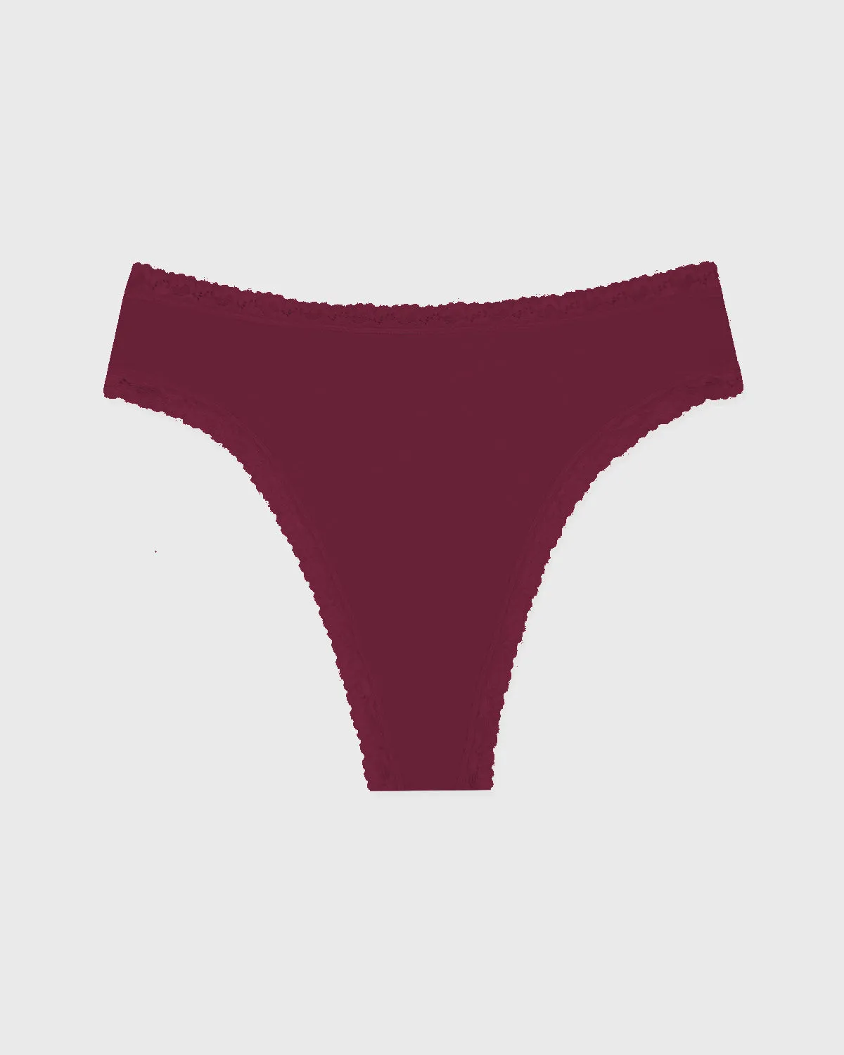High Waisted Thong - Rouge sold by Stripe & Stare