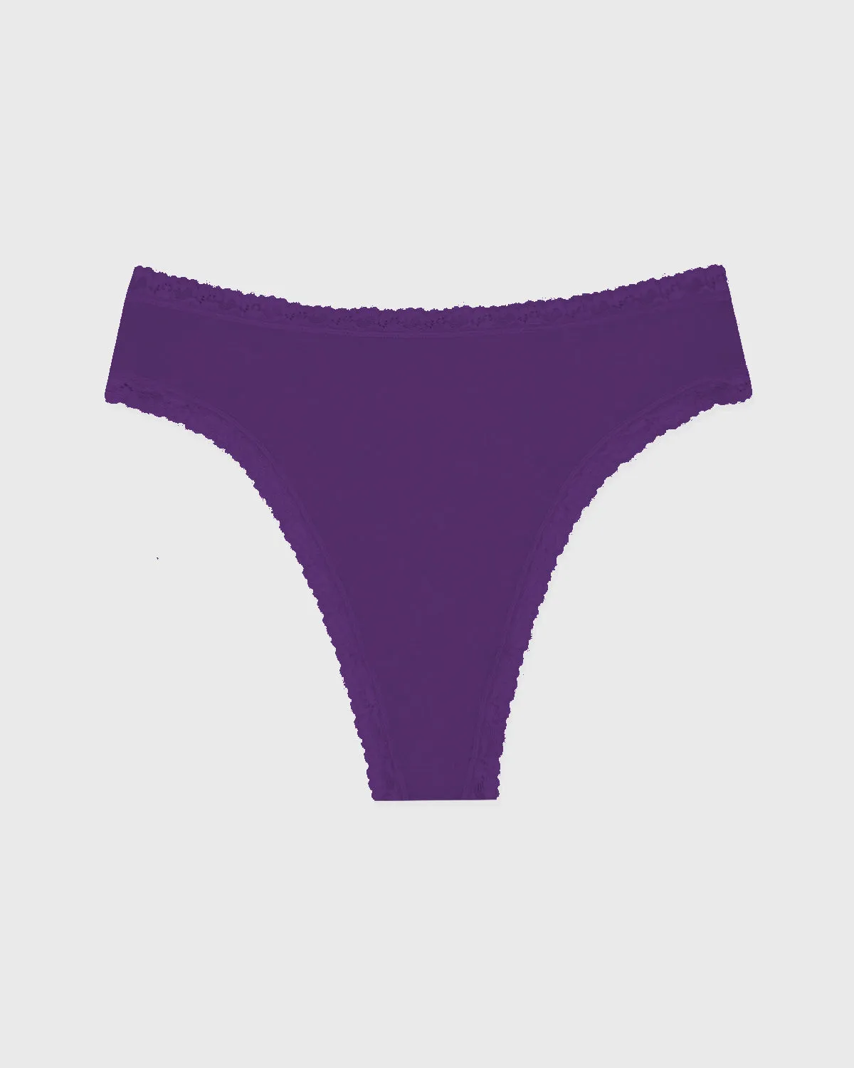 High Waisted Thong - Plum sold by Stripe & Stare