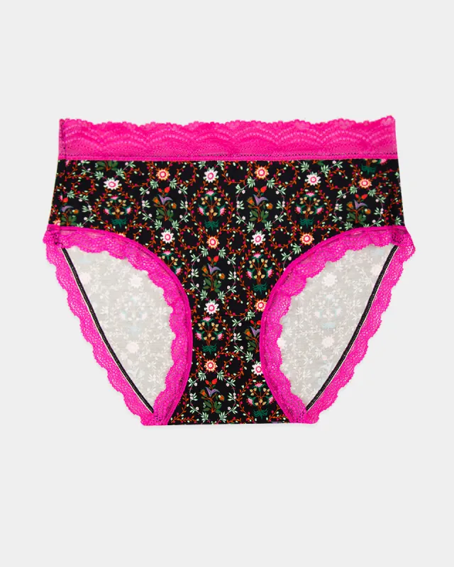 High Rise Knicker - Winter Garden sold by Stripe & Stare