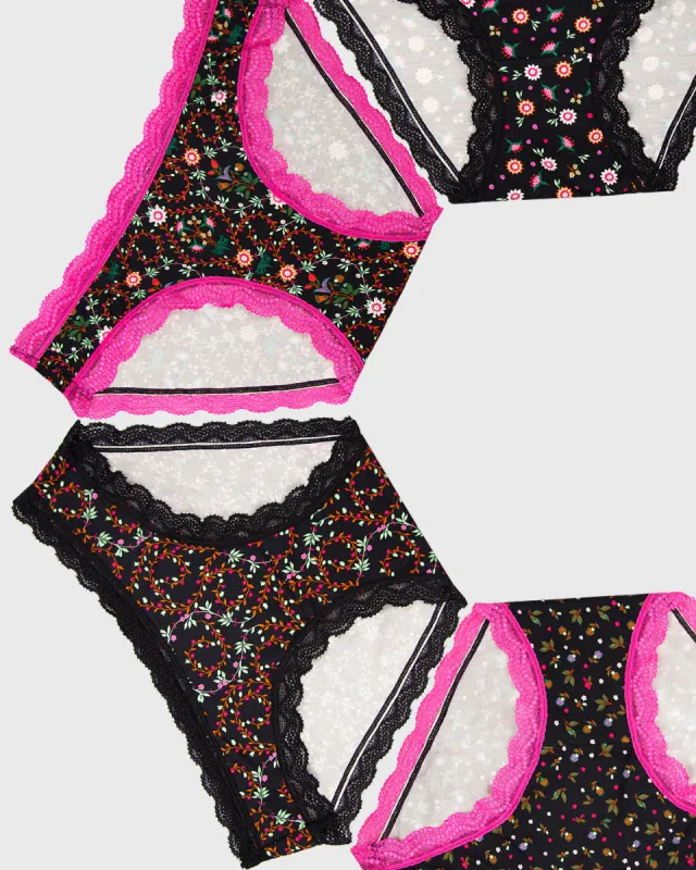 The Original Knicker Four Pack - Winter Garden sold by Stripe & Stare