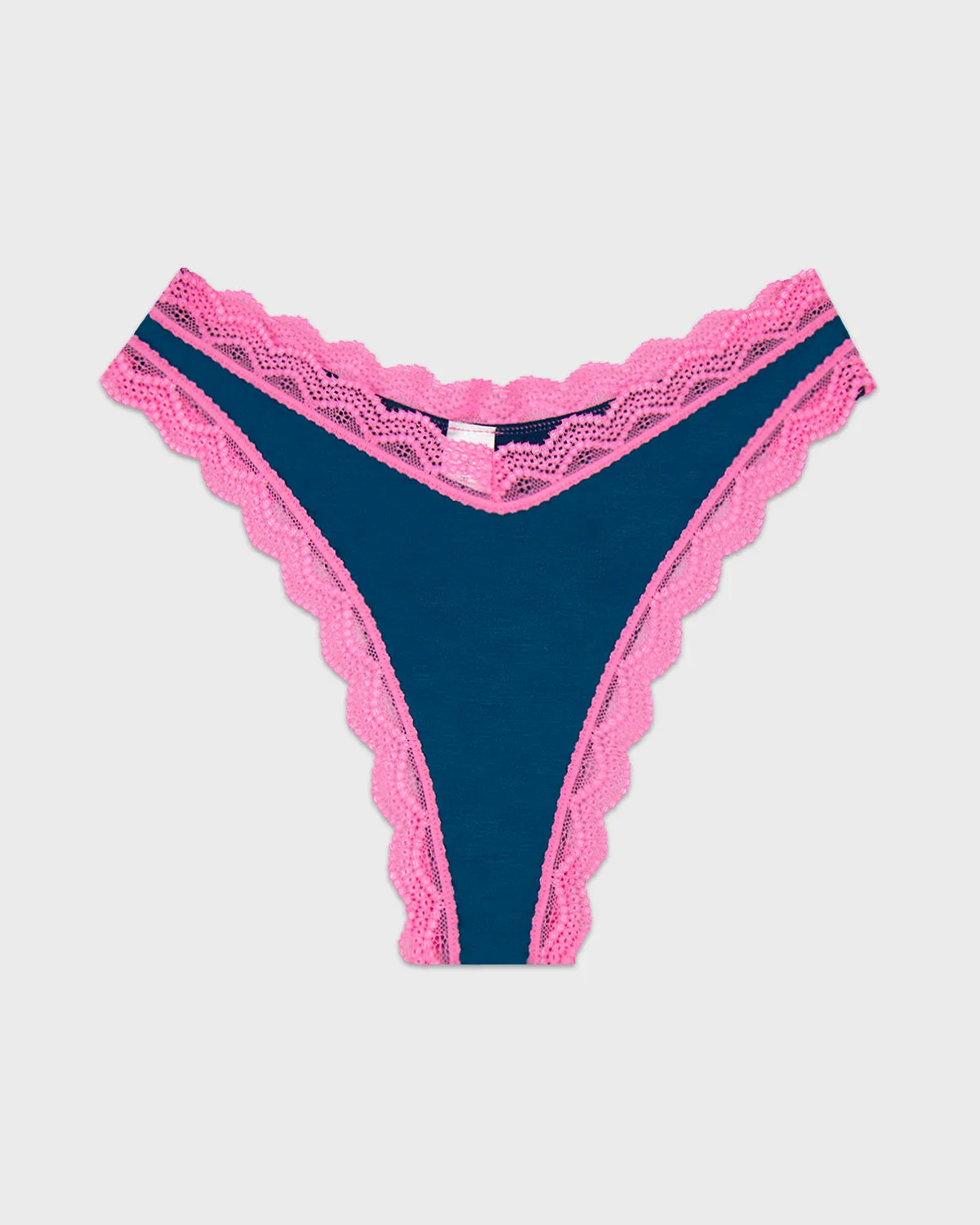 Dipped Thong - Midnight Neon Pink sold by Stripe & Stare