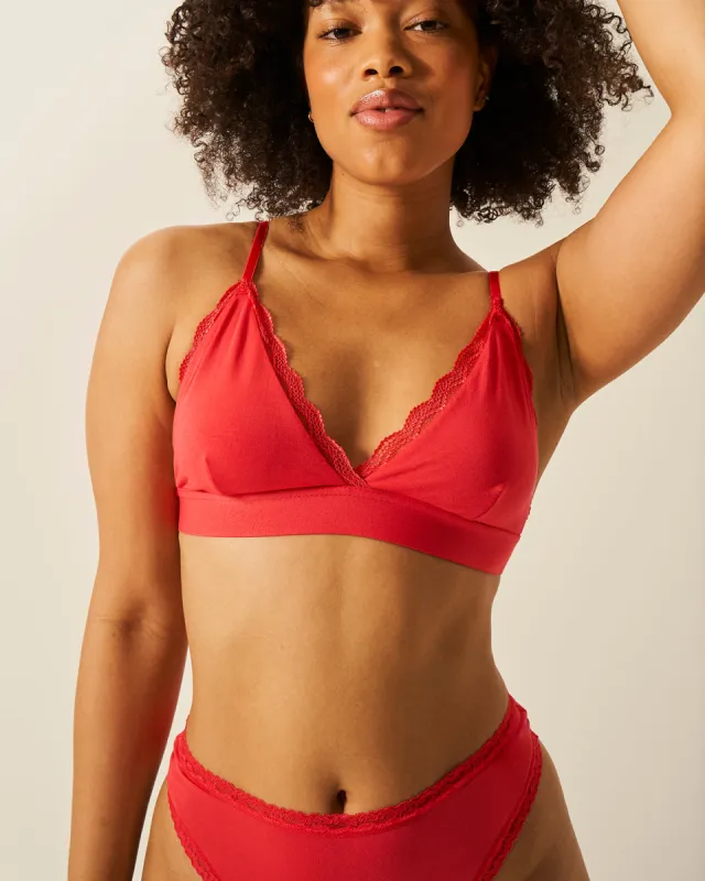 Lace Bralette - Hibiscus sold by Stripe & Stare