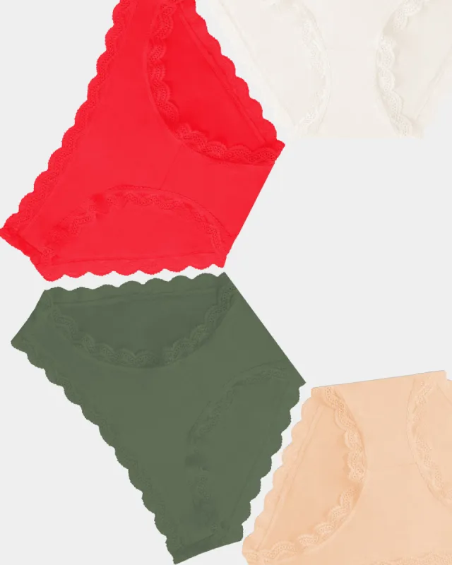 The Original Knicker Four Pack - Modern Neutrals sold by Stripe & Stare