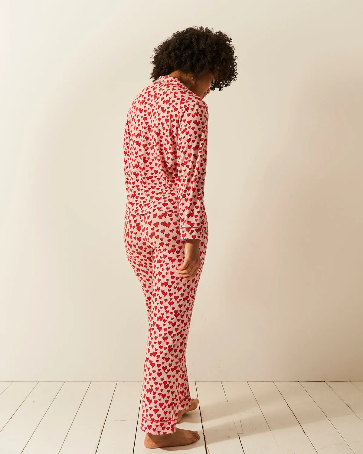 Long Pyjama Set - Ace of Hearts sold by Stripe & Stare product image thumbnail 3