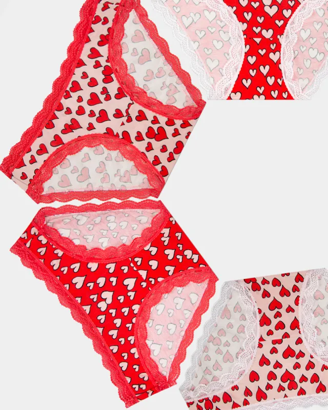 The Original Knicker Four Pack - Ace of Hearts sold by Stripe & Stare