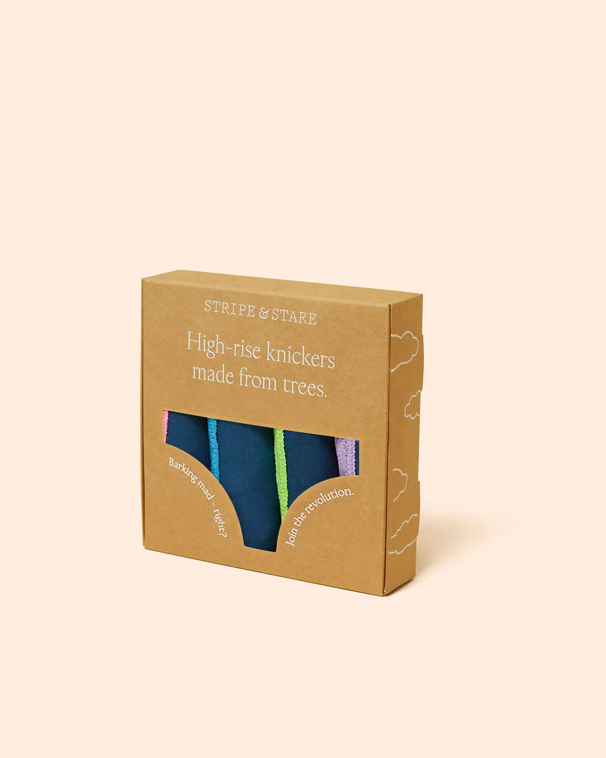 High Rise Knickers Four Pack - Midnight Neon sold by Stripe & Stare product image thumbnail 2