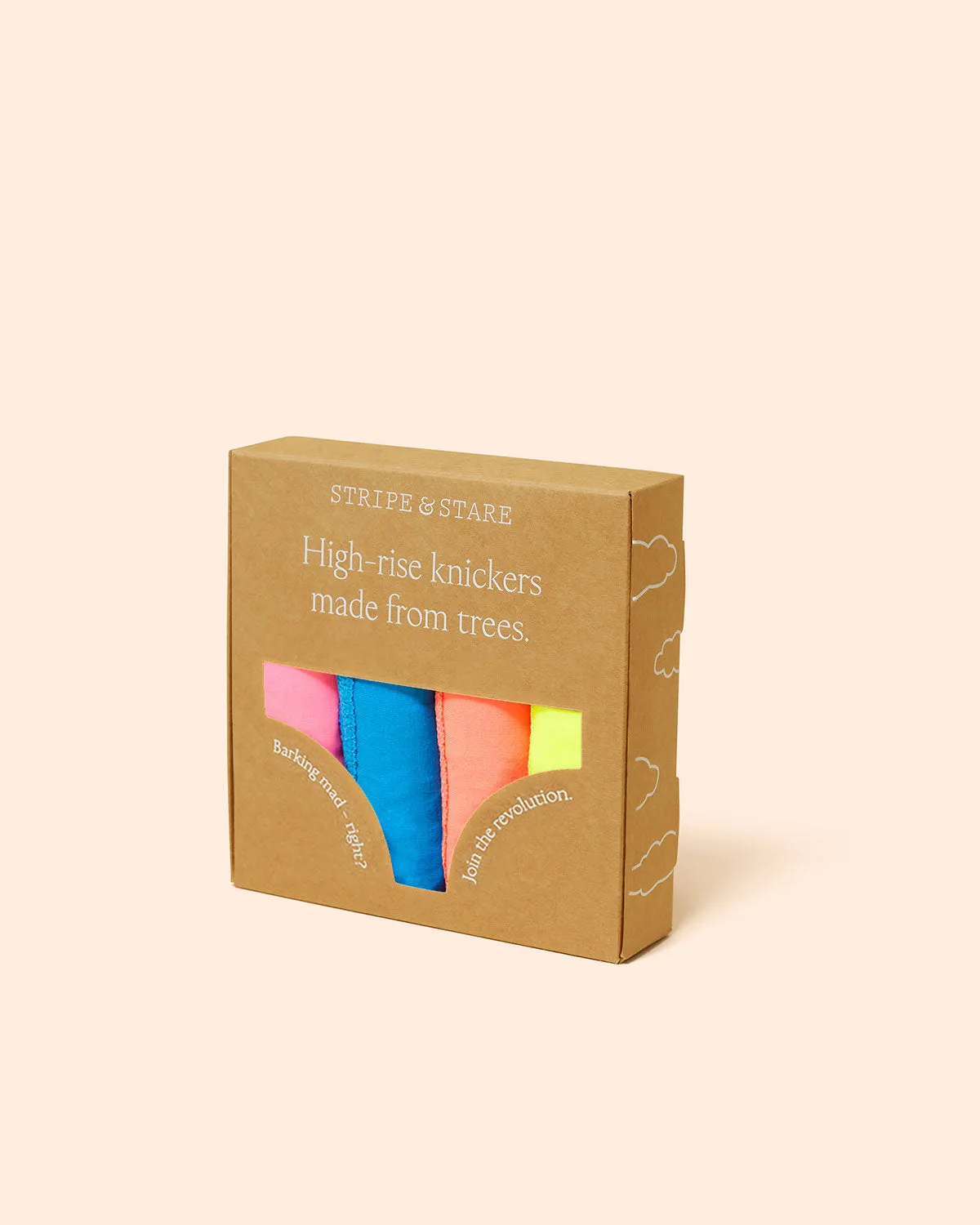 High Rise Knickers Four Pack - Neon Brights sold by Stripe & Stare product image thumbnail 2
