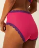 Mesh High Rise Knickers - Raspberry & Purple Mesh sold by Stripe & Stare