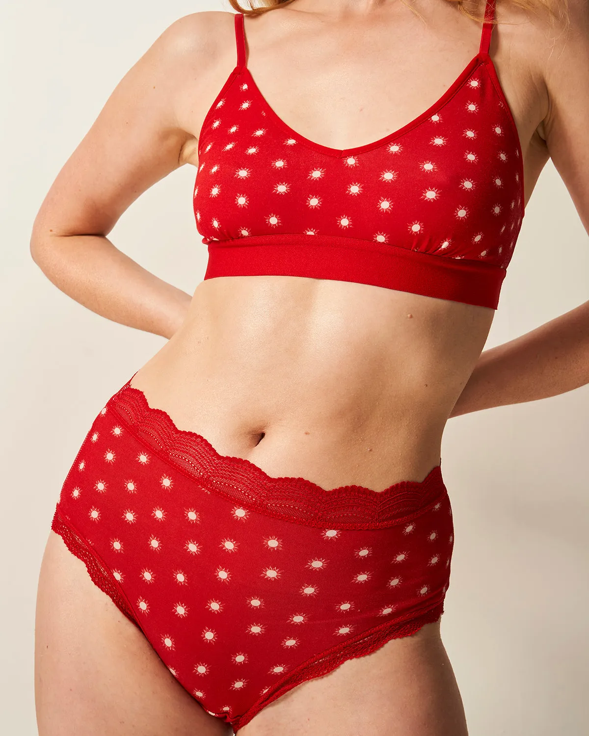 High Rise Knickers Four Pack - Starlight sold by Stripe & Stare product image thumbnail 5