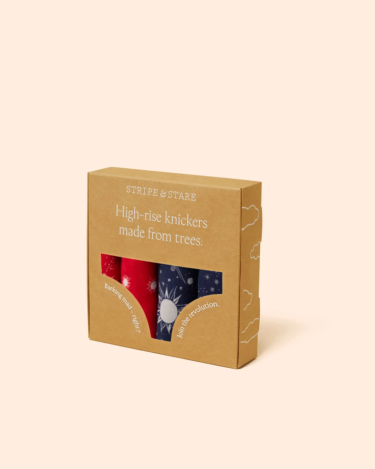 High Rise Knickers Four Pack - Starlight sold by Stripe & Stare product image thumbnail 2